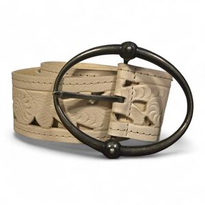 Tooled Leather Belt